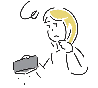 お悩みのイラスト