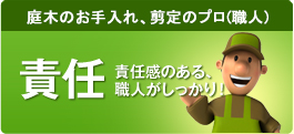 庭木のお手入れ、剪定のプロ(職人)